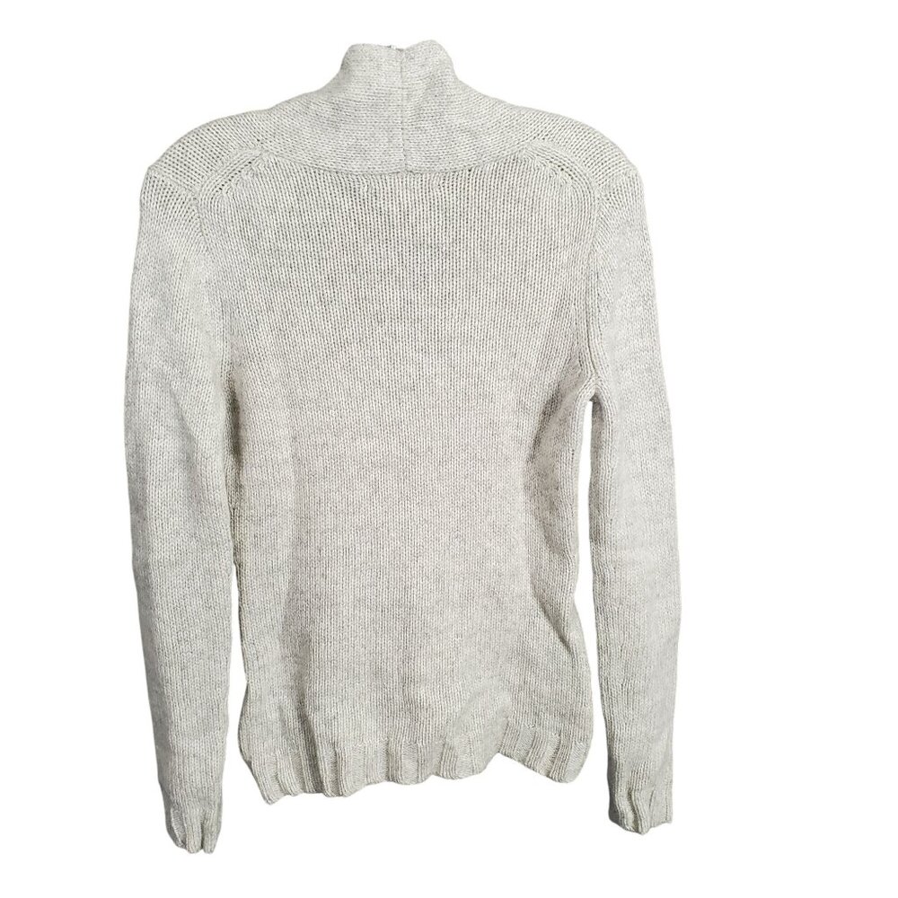 Banana Republic Womens XS Sweater Cable Knit Deep V Lambswool Cashmere Modal - Picture 3 of 11